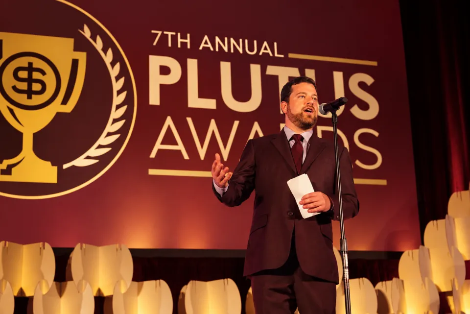 7th Annual Plutus Awards: Harlan on Stage